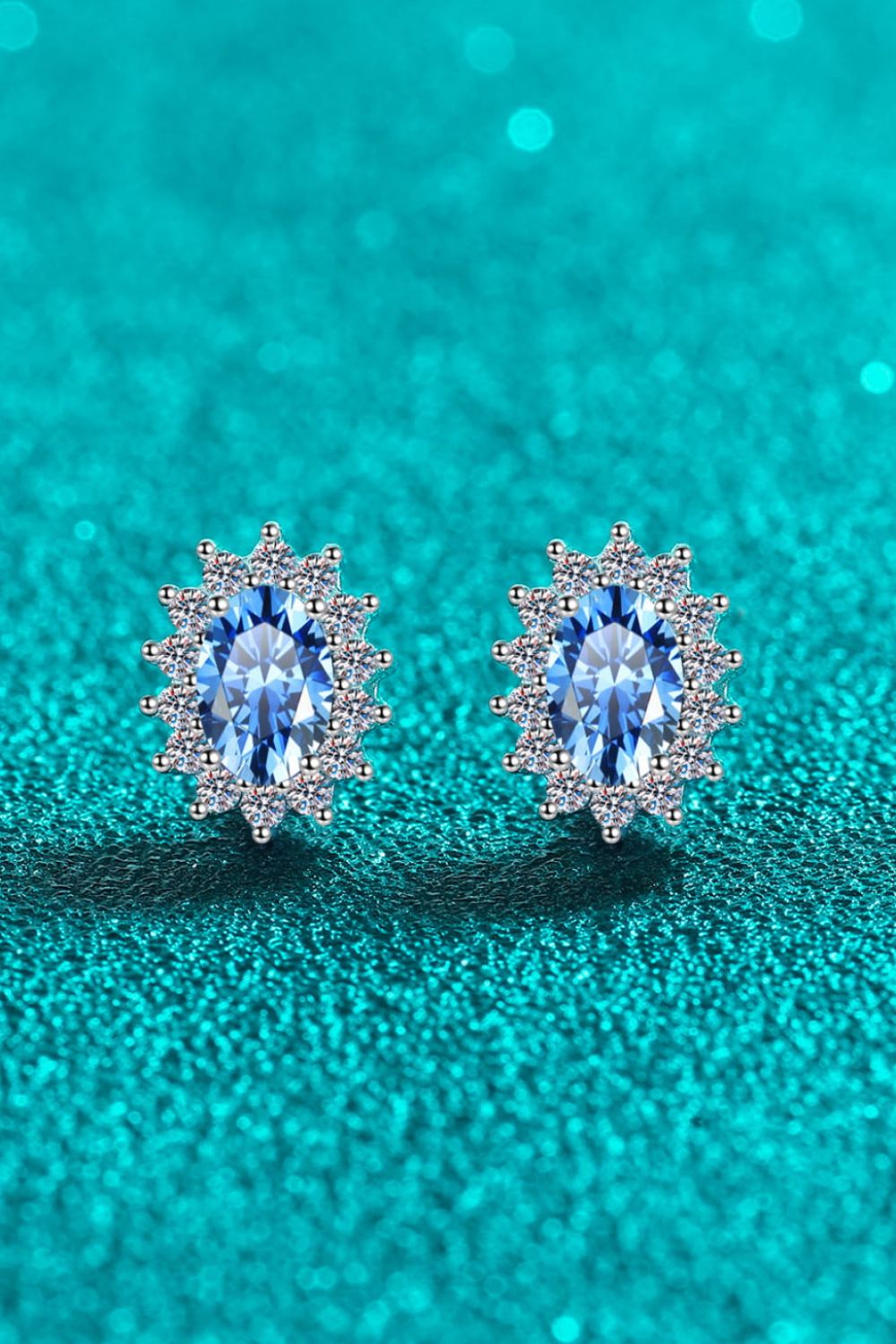 1 Carat Moissanite 925 Sterling Silver Stud Earrings - Runway Regalia