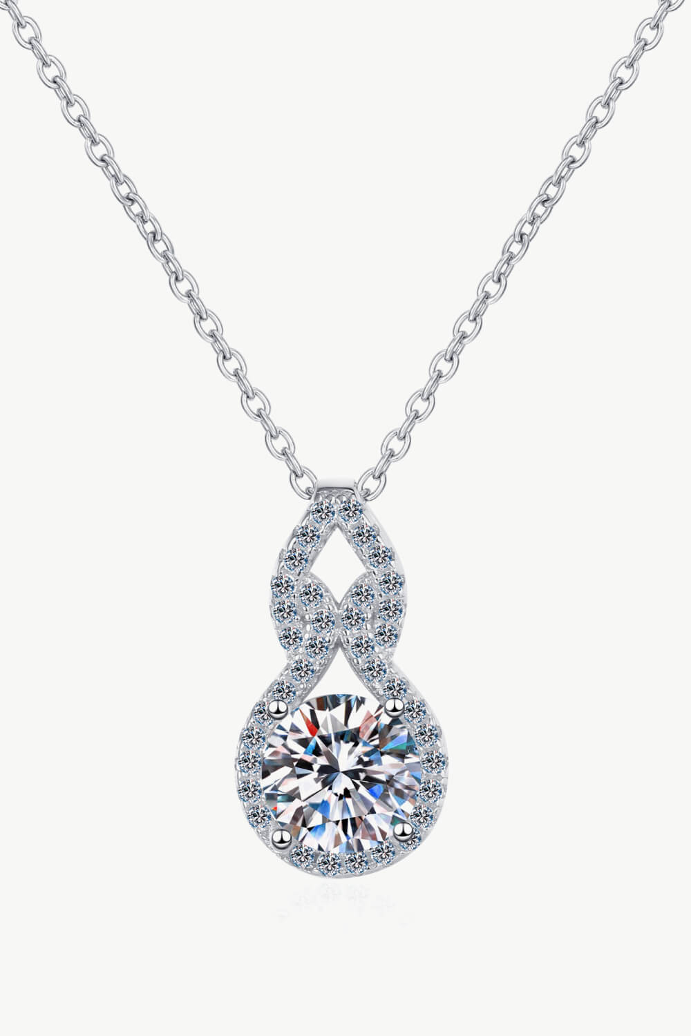 1 Carat Moissanite Pendant Necklace - Runway Regalia