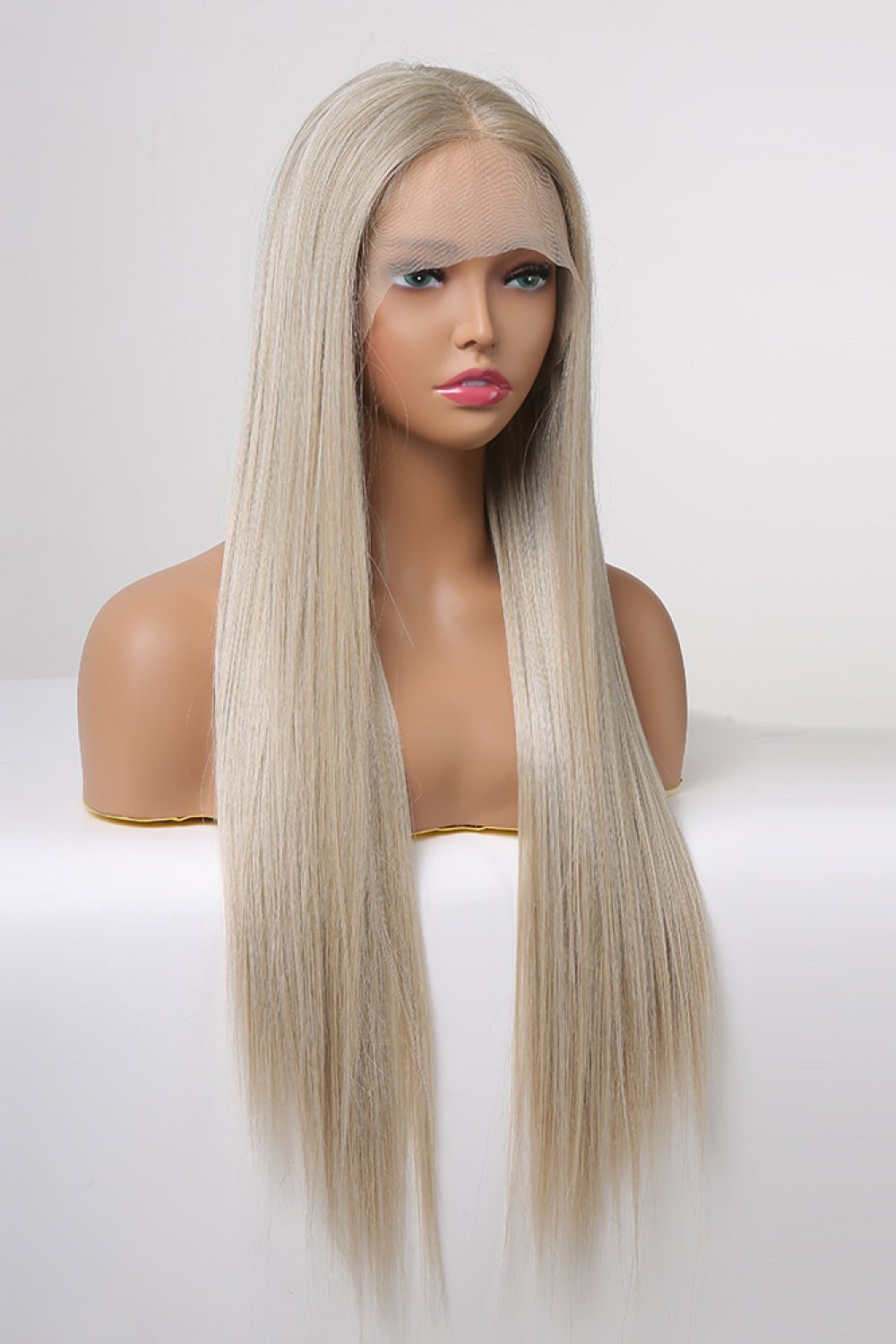 13*2" Lace Front Wigs Synthetic Long Straight 27" 150% Density - Runway Regalia