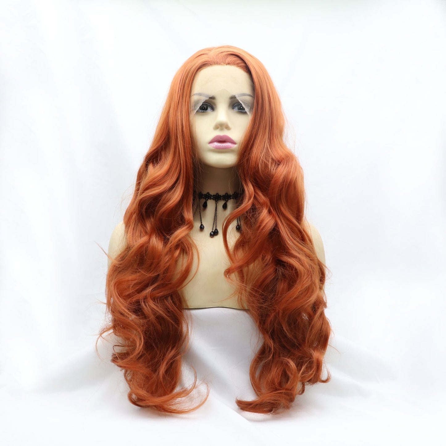 13*3" Lace Front Wigs Synthetic Long Wavy 24" 130% Density - Runway Regalia