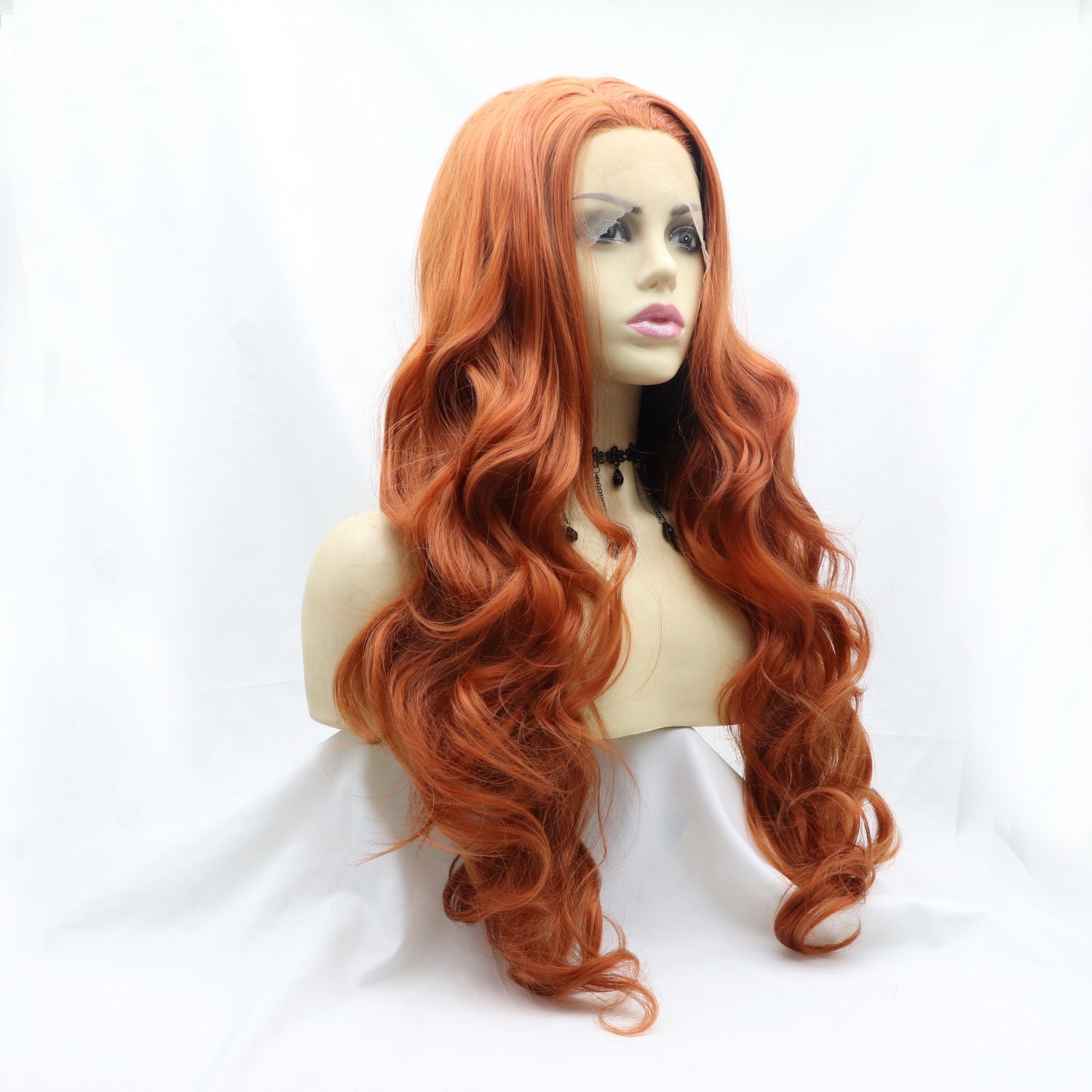 13*3" Lace Front Wigs Synthetic Long Wavy 24" 130% Density - Runway Regalia