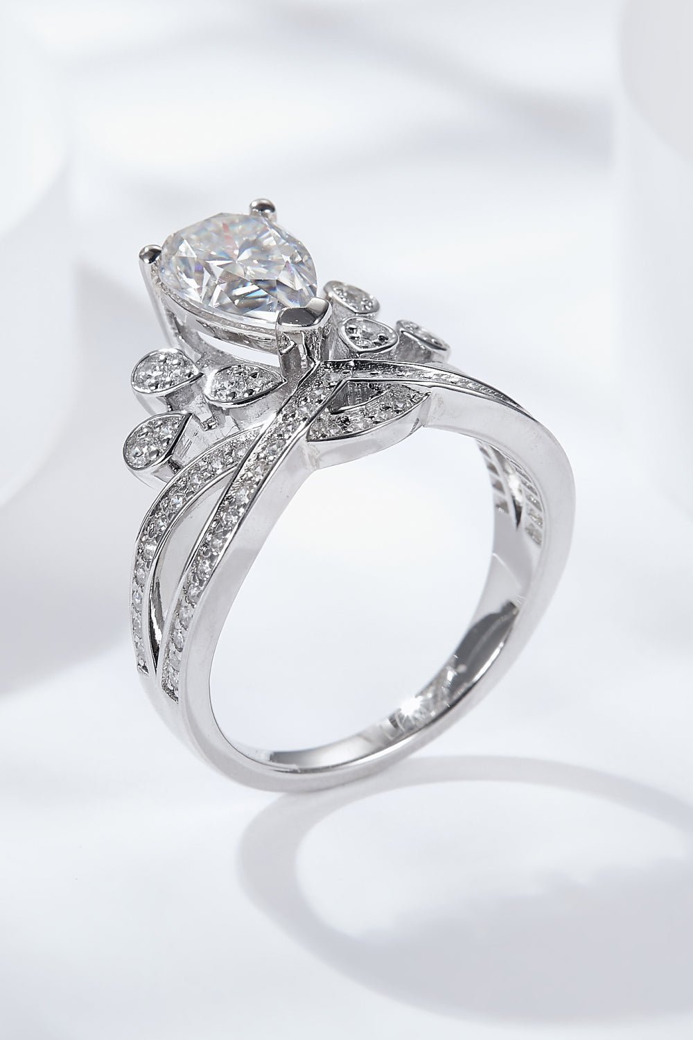 1.5 Carat Moissanite Crown - Shaped Ring - Runway Regalia