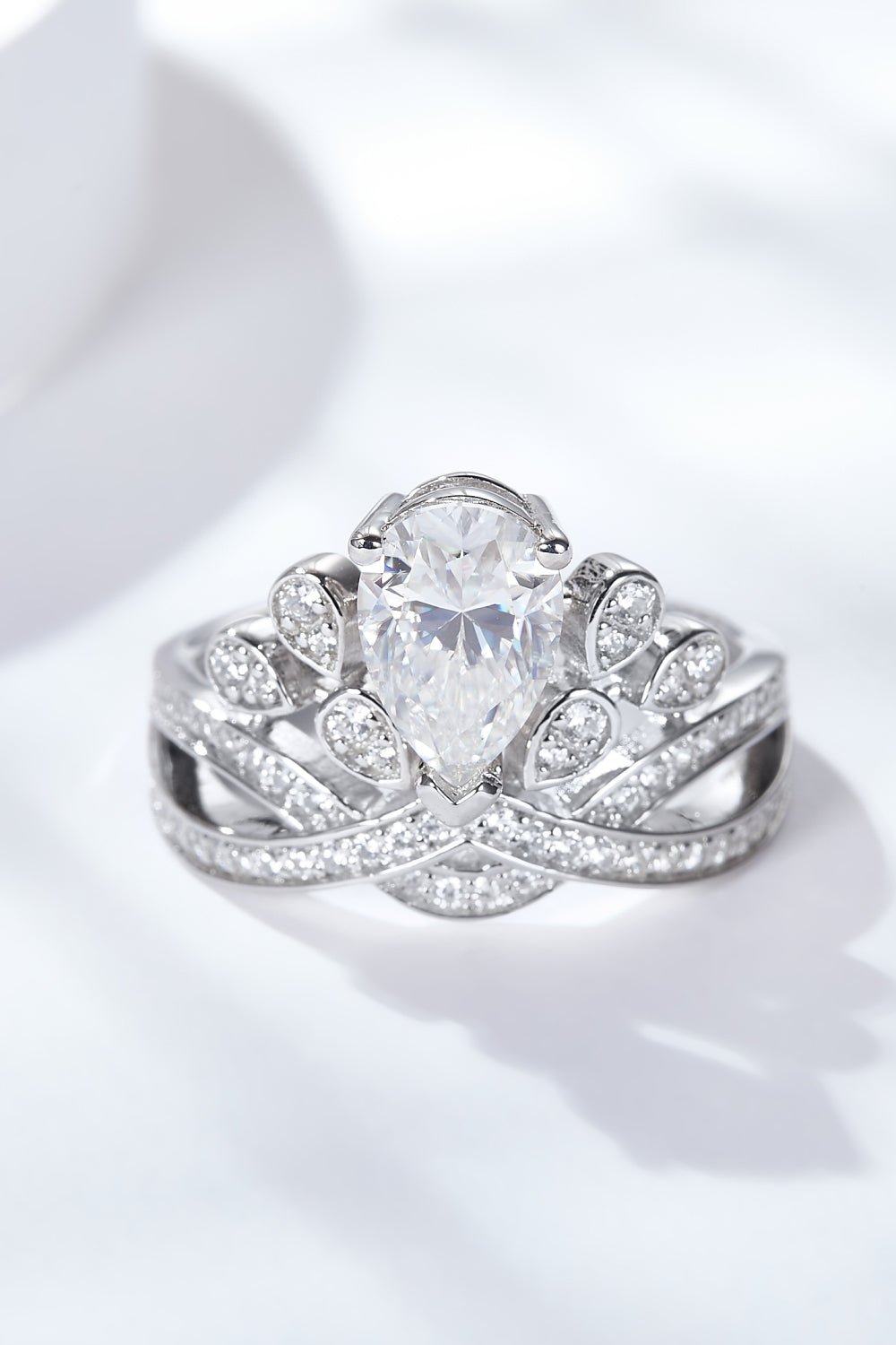 1.5 Carat Moissanite Crown - Shaped Ring - Runway Regalia