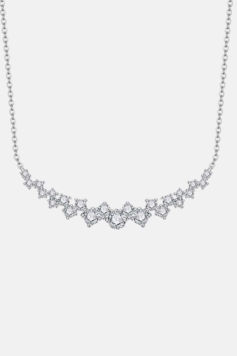 1.64 Carat Moissanite 925 Sterling Silver Necklace - Runway Regalia