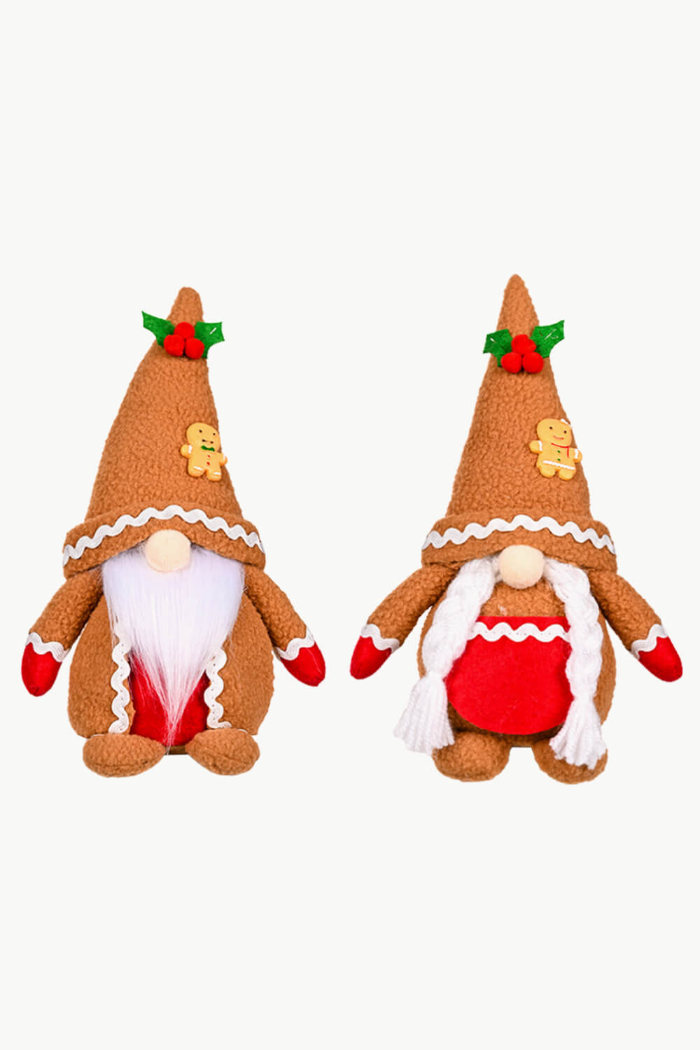 2 - Pack Christmas Gingerbread Gnomes - Runway Regalia