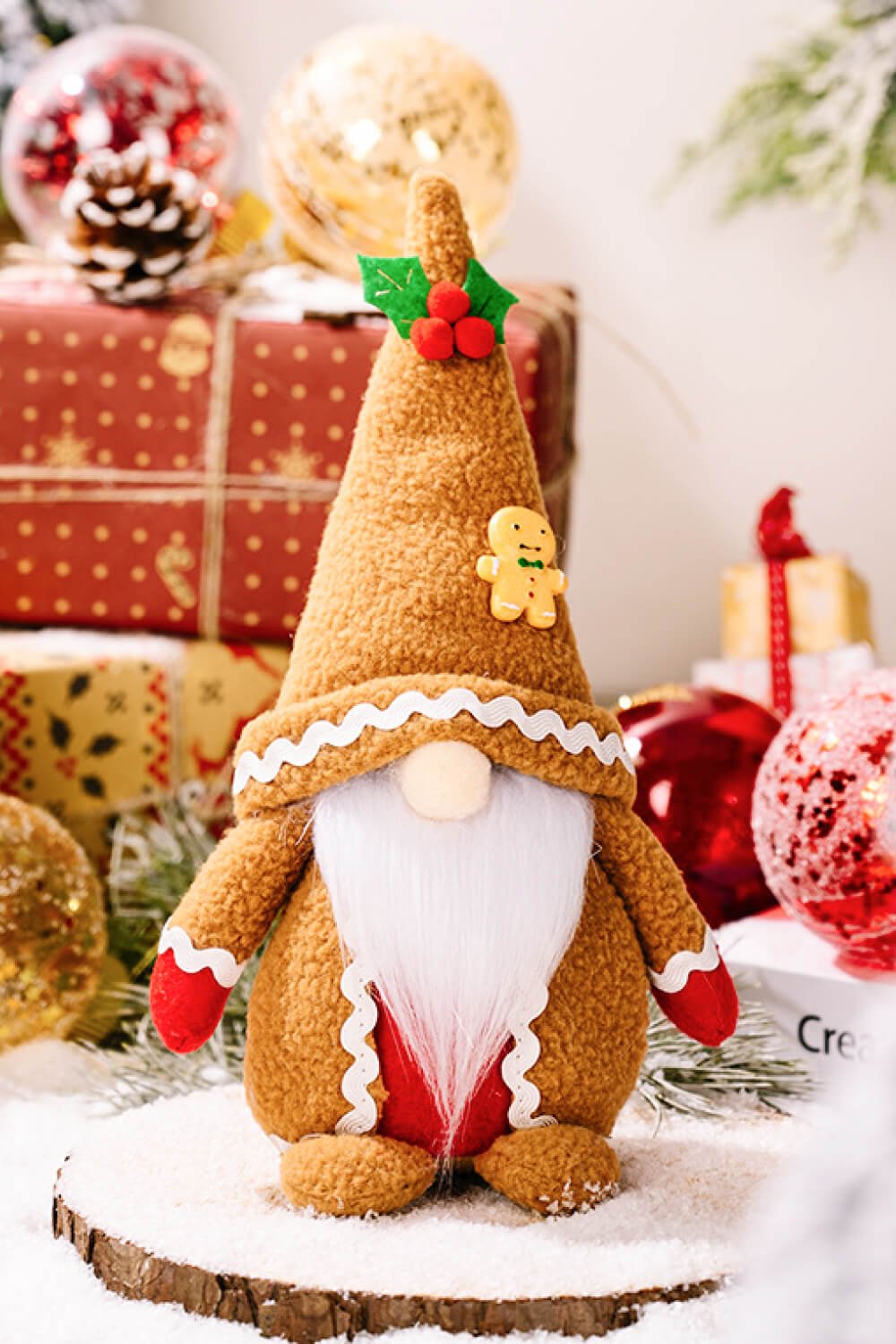 2 - Pack Christmas Gingerbread Gnomes - Runway Regalia