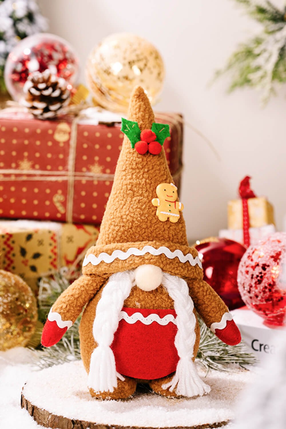 2 - Pack Christmas Gingerbread Gnomes - Runway Regalia