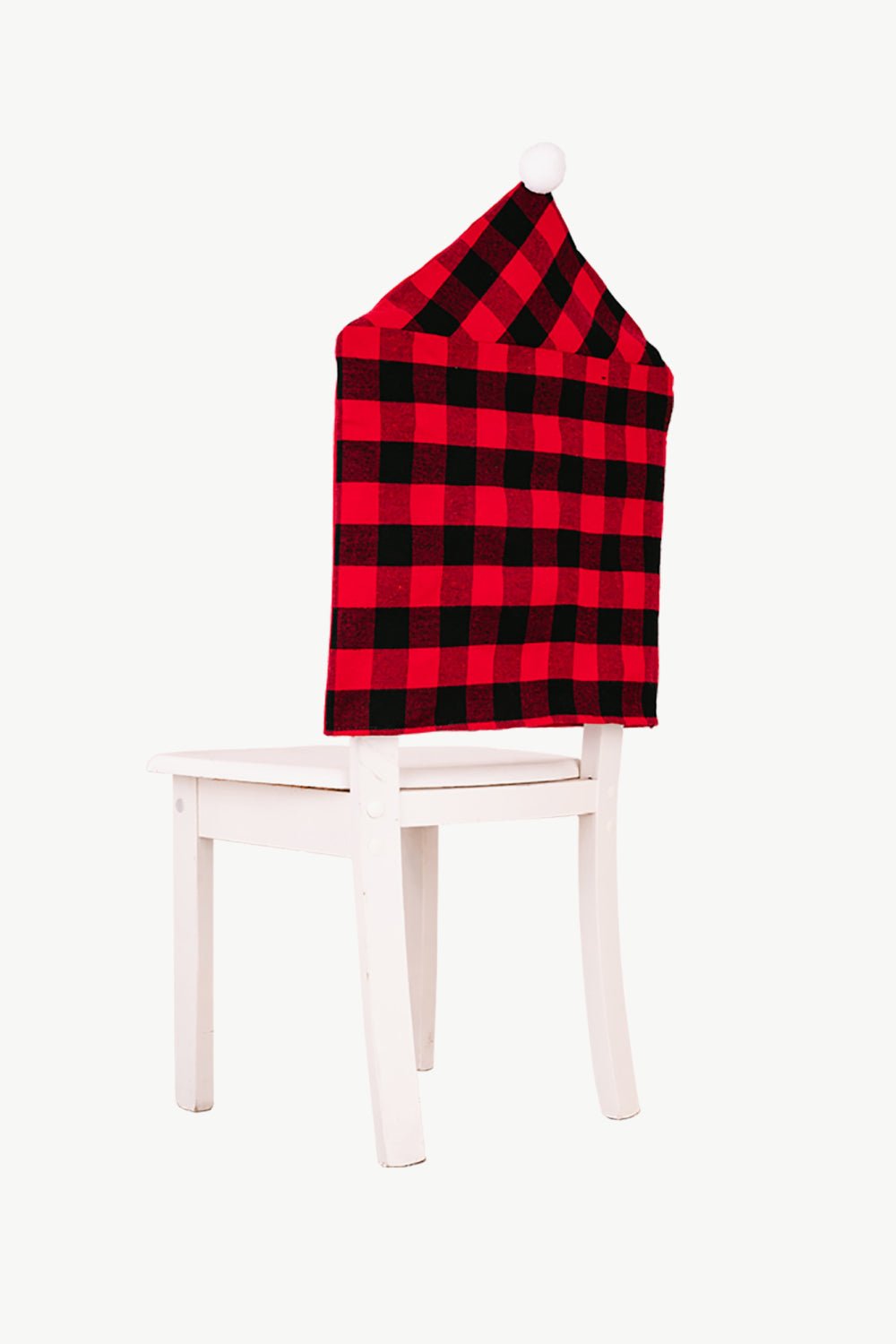 2 - Pack Christmas Plaid Chair Covers - Runway Regalia