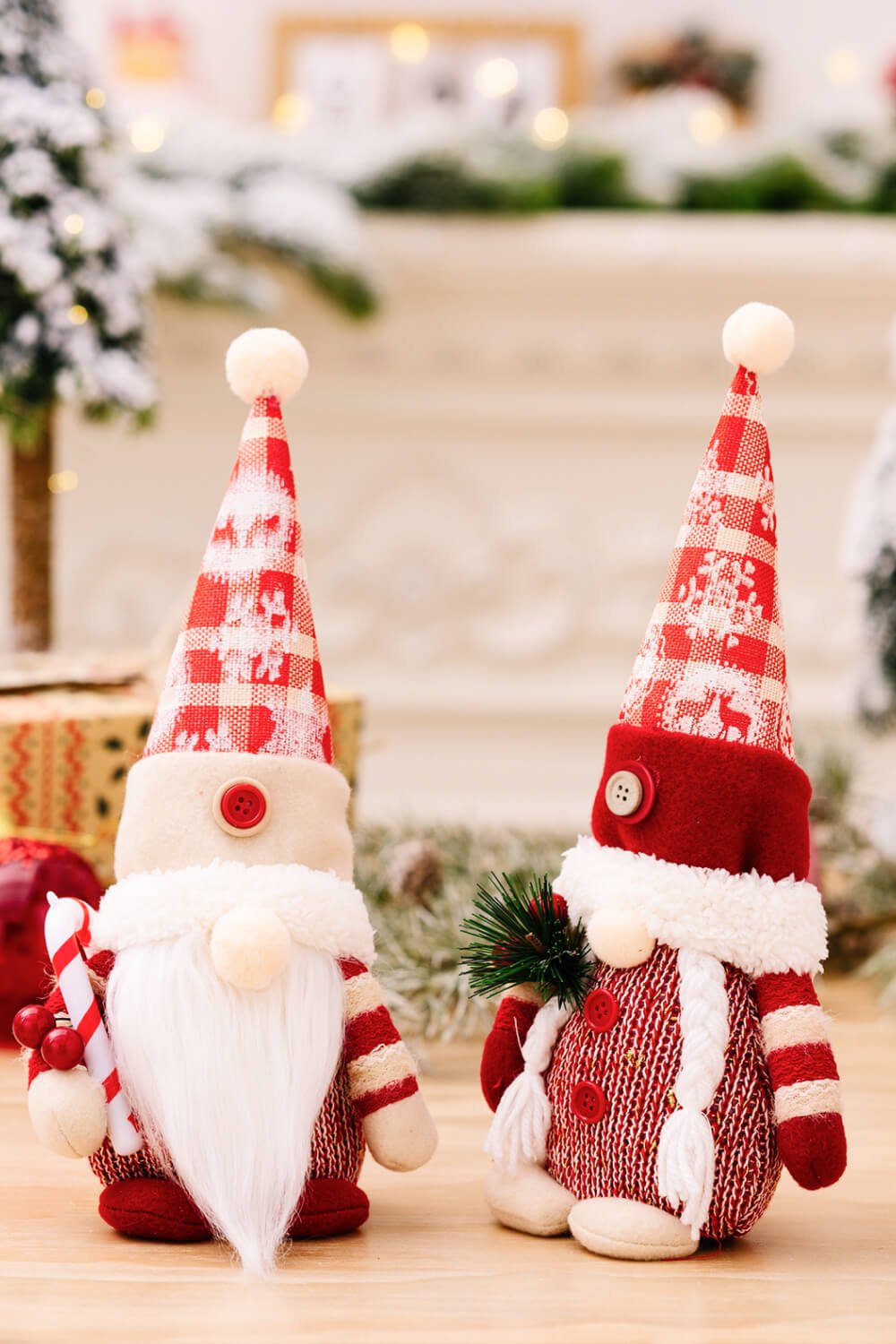 2 - Pack Christmas Pointed Hat Gnomes - Runway Regalia