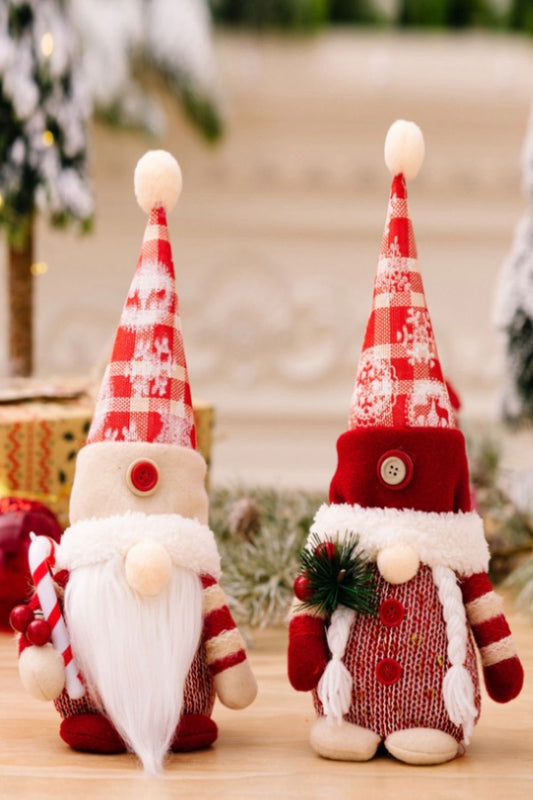 2 - Pack Christmas Pointed Hat Gnomes - Runway Regalia