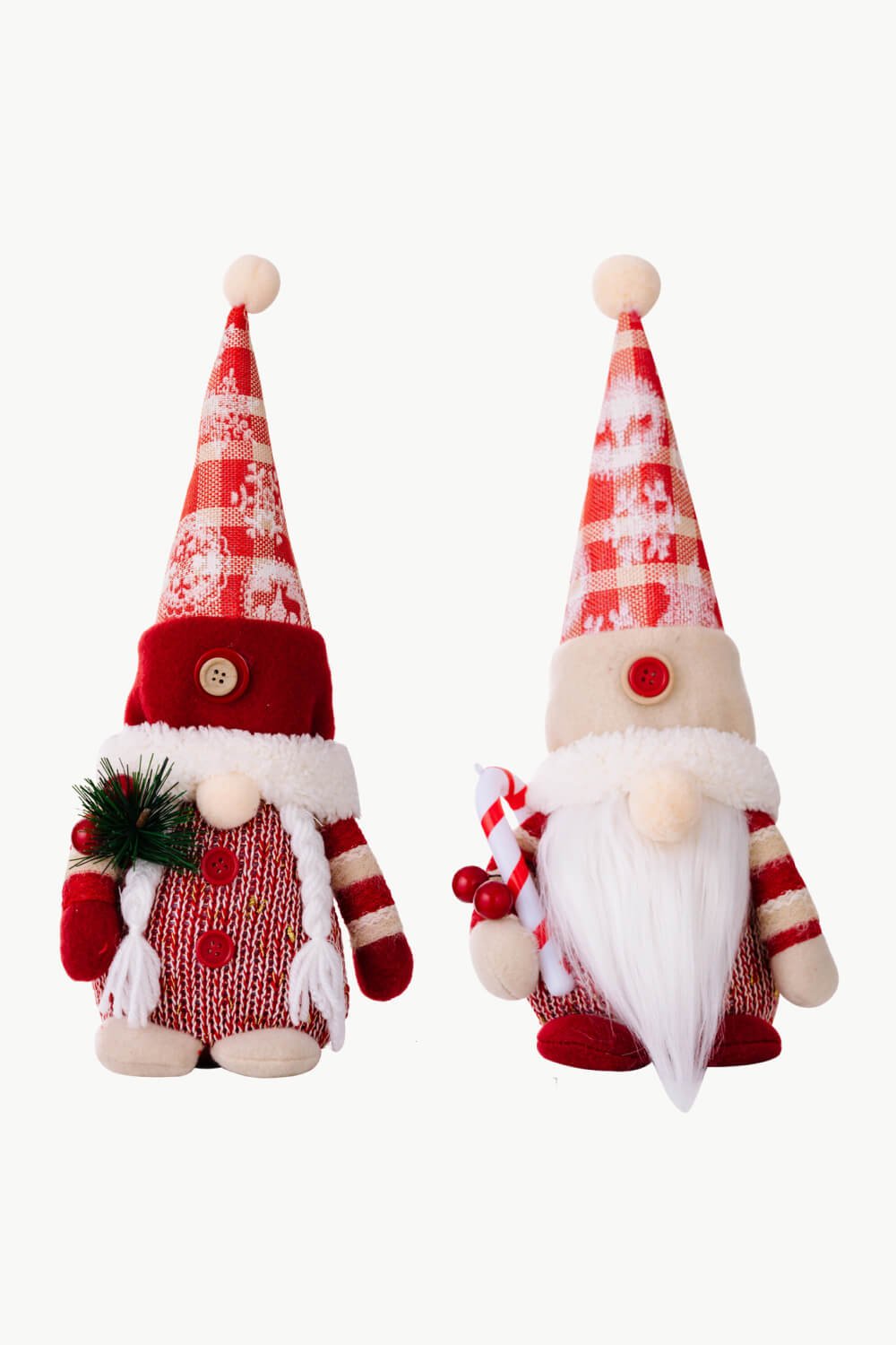 2 - Pack Christmas Pointed Hat Gnomes - Runway Regalia