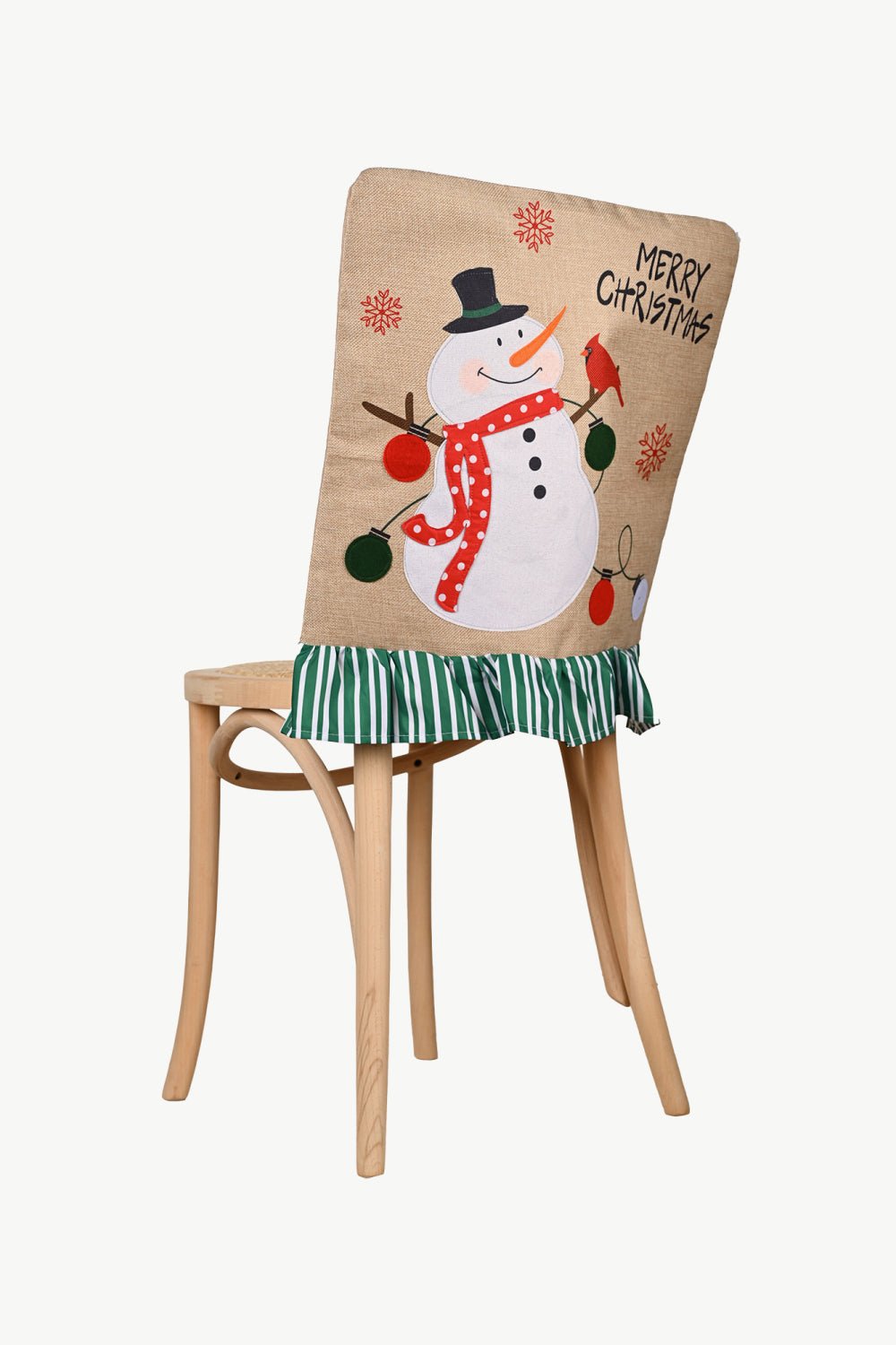 2 - Pack Christmas Snowman Chair Covers - Runway Regalia