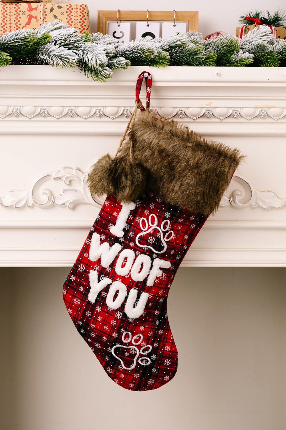 2 - Pack Plush Christmas Stockings - Runway Regalia