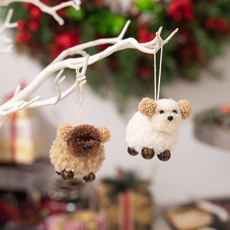 2 - Piece Fuzzy Puppy Hanging Widget - Runway Regalia