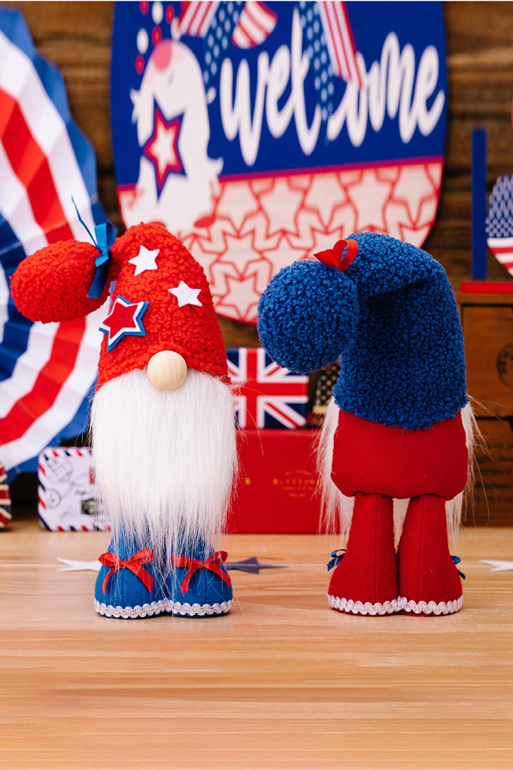 2 - Piece Independence Day Knit Beard Gnomes - Runway Regalia