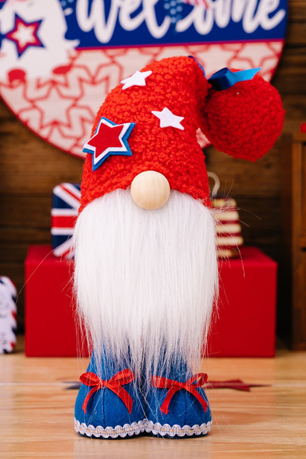 2 - Piece Independence Day Knit Beard Gnomes - Runway Regalia