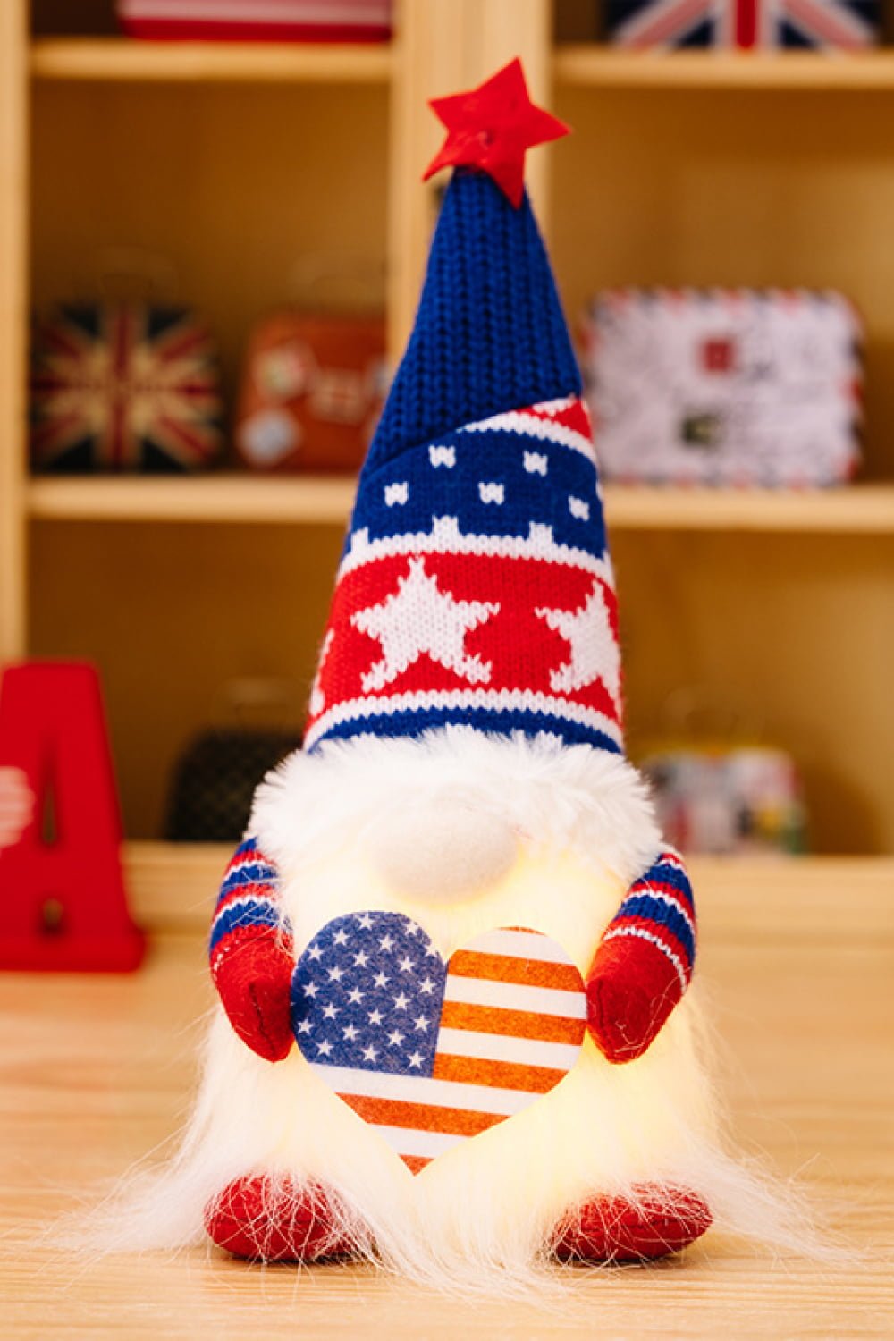 2 - Piece Independence Day Knit Decor Gnomes - Runway Regalia