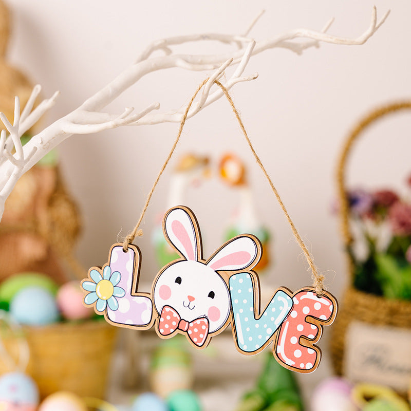 Easter Letter Wooden Hanging Widget