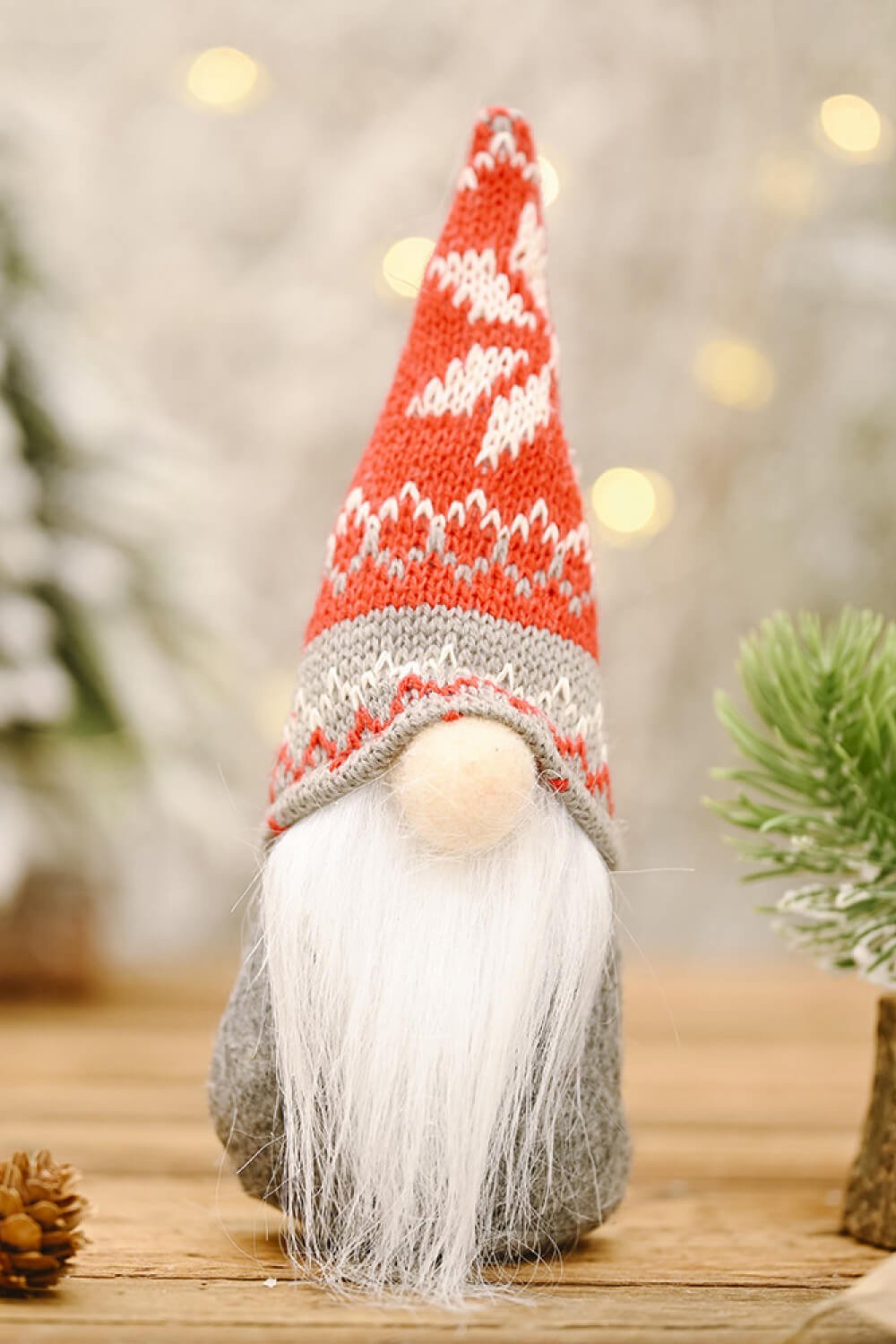 3 - Pack Christmas Snowflake Hat Faceless Gnomes - Runway Regalia