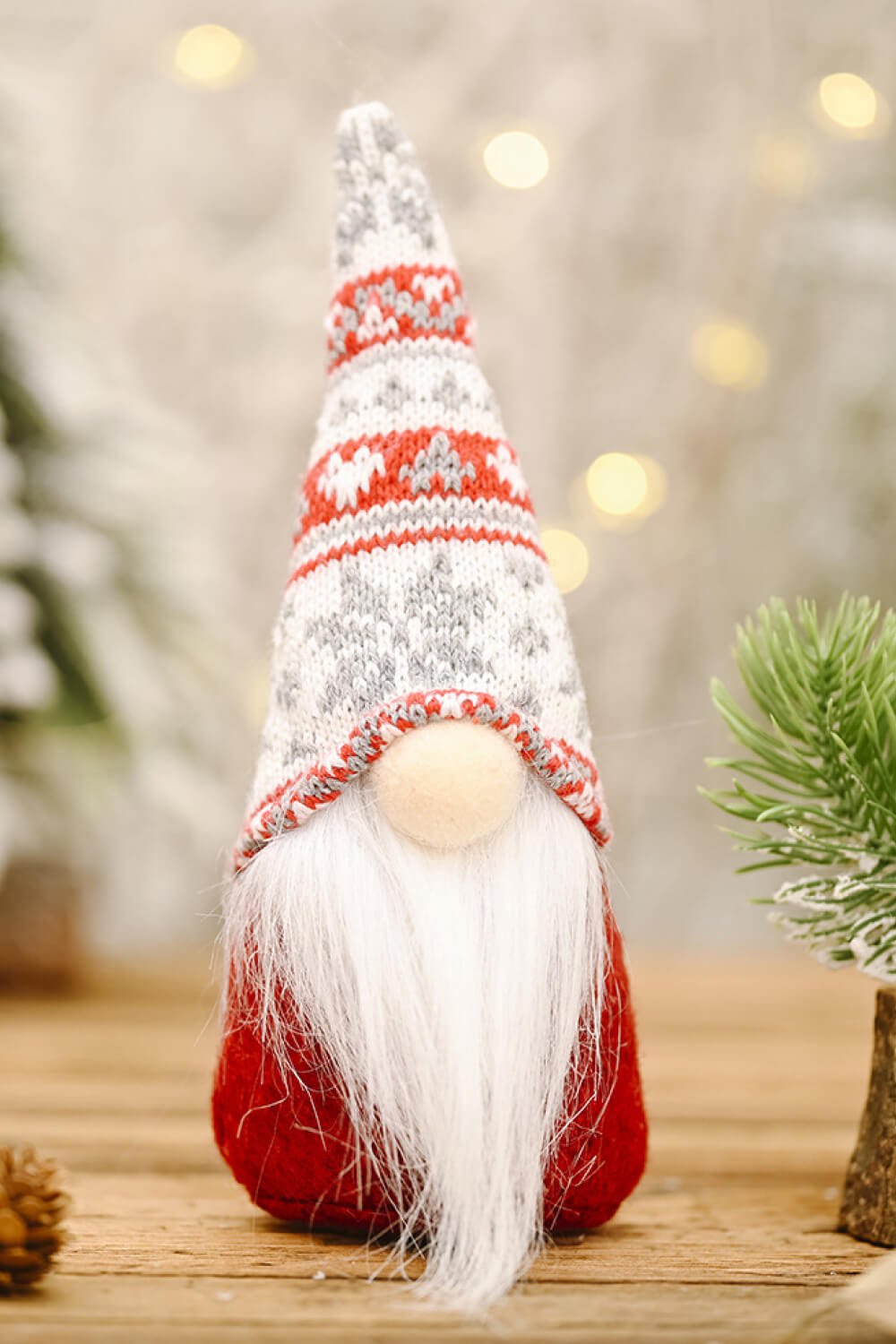 3 - Pack Christmas Snowflake Hat Faceless Gnomes - Runway Regalia