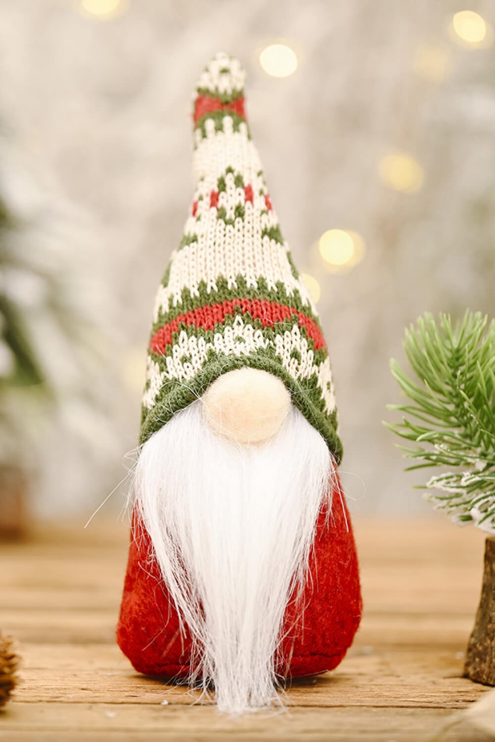 3 - Pack Christmas Snowflake Hat Faceless Gnomes - Runway Regalia