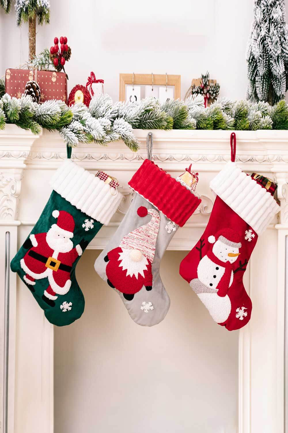 3 - Pack Christmas Stocking Ornaments - Runway Regalia