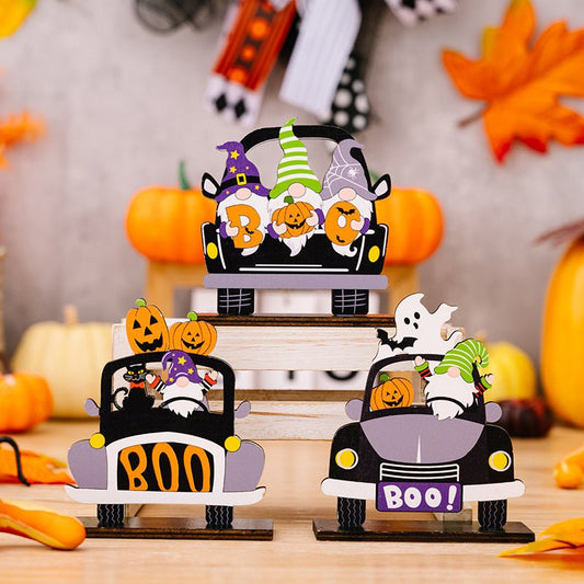 3 - Piece Halloween Element Car - Shape Ornaments - Runway Regalia