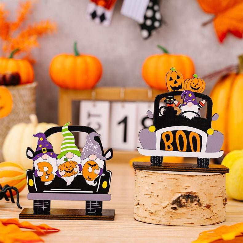 3 - Piece Halloween Element Car - Shape Ornaments - Runway Regalia