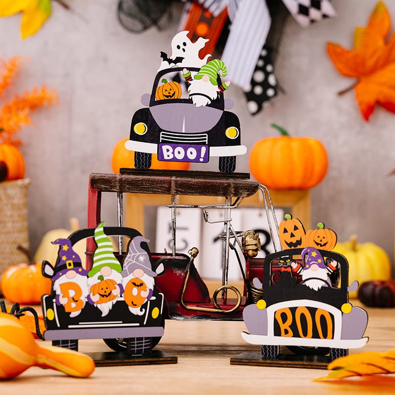 3 - Piece Halloween Element Car - Shape Ornaments - Runway Regalia