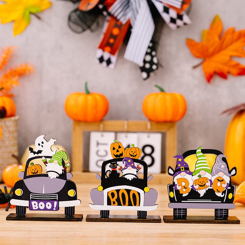 3 - Piece Halloween Element Car - Shape Ornaments - Runway Regalia