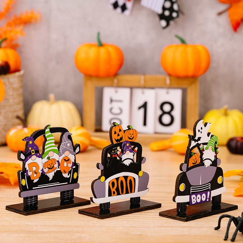 3 - Piece Halloween Element Car - Shape Ornaments - Runway Regalia