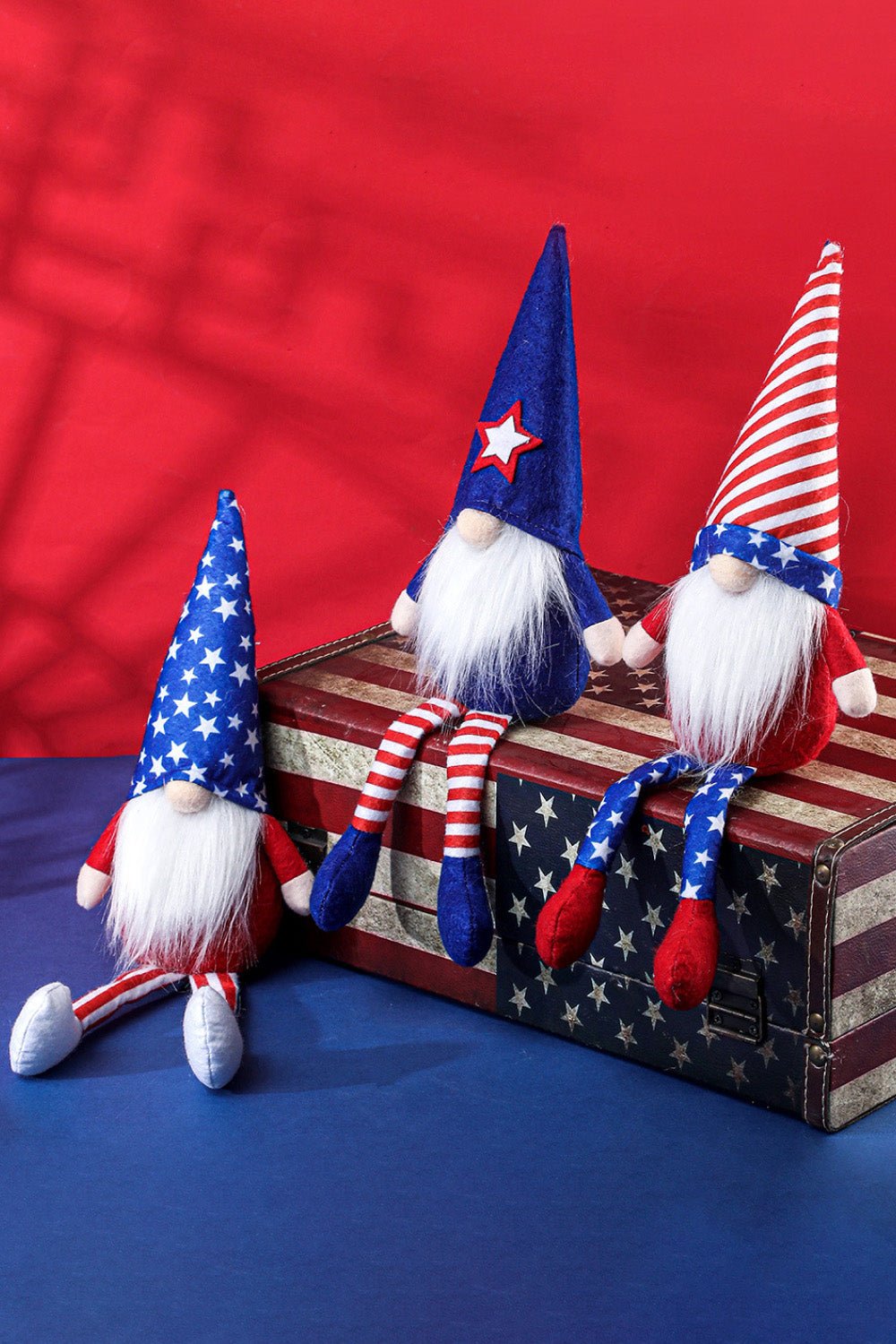 3 - Piece Independence Day Pointed Hat Gnomes - Runway Regalia