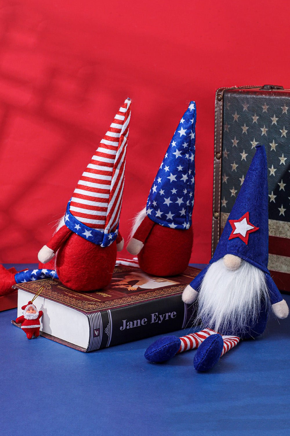 3 - Piece Independence Day Pointed Hat Gnomes - Runway Regalia