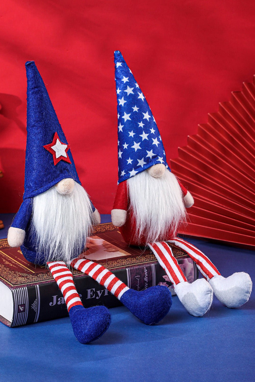 3 - Piece Independence Day Pointed Hat Gnomes - Runway Regalia