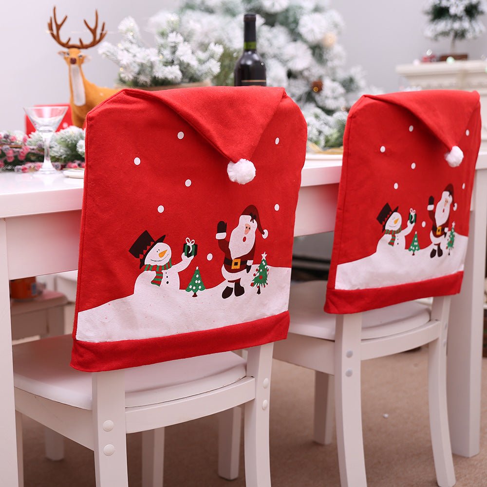 4 - Pack Christmas Element Chair Cover - Runway Regalia