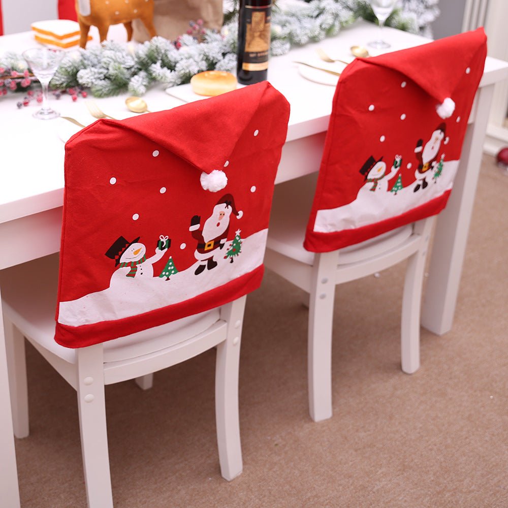 4 - Pack Christmas Element Chair Cover - Runway Regalia