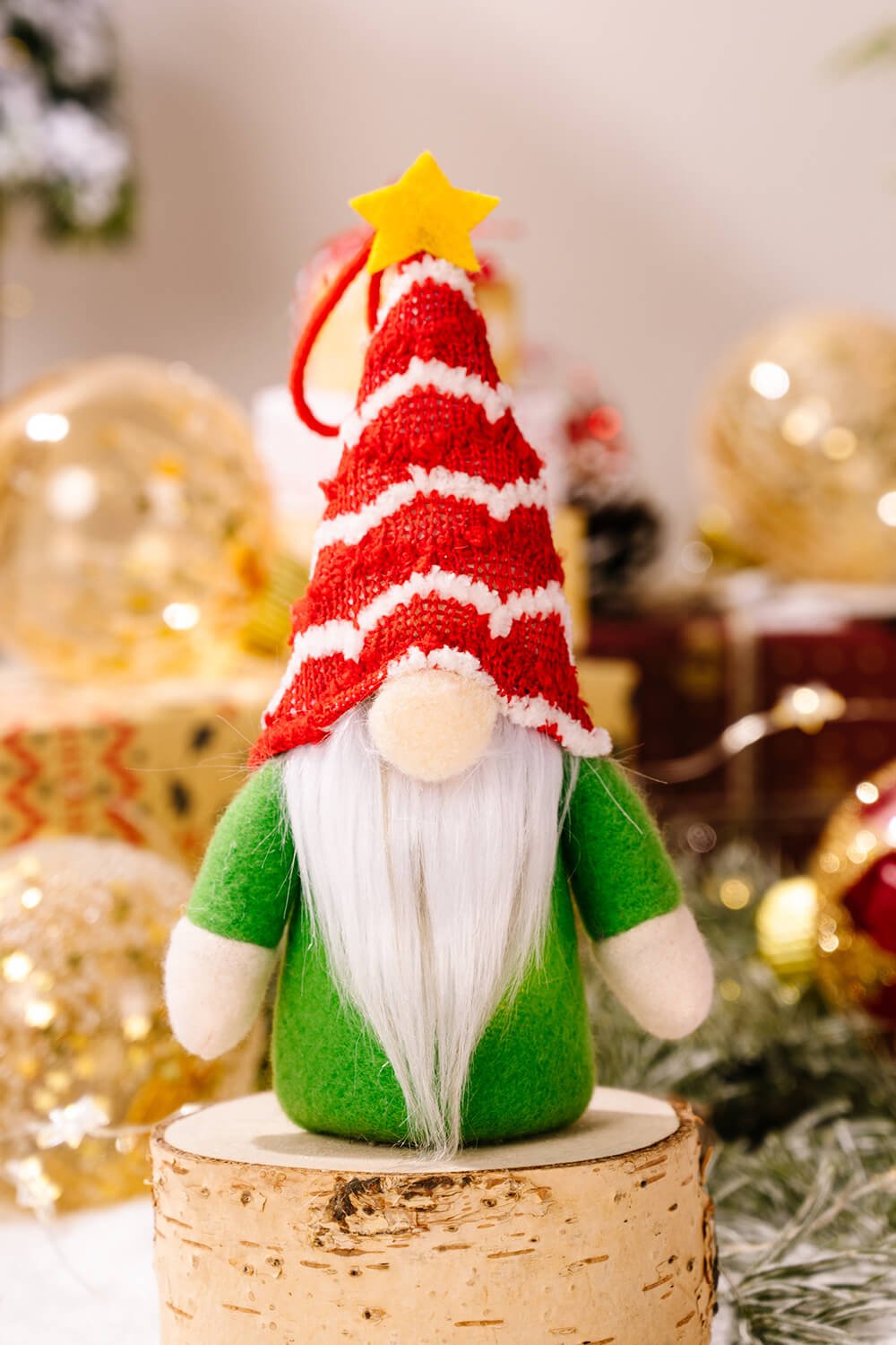 4 - Pack Christmas Light - Up Faceless Gnome Hanging Widgets - Runway Regalia