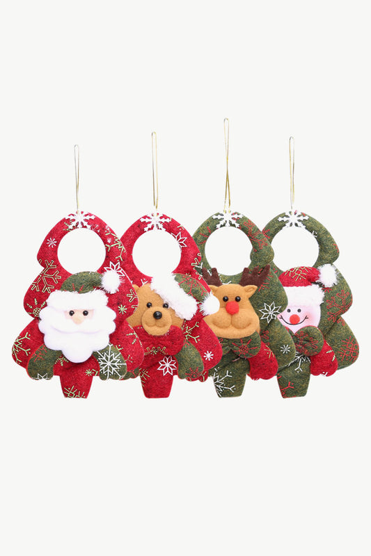 4 - Pack Christmas Snowflake Figure Hanging Widgets - Runway Regalia