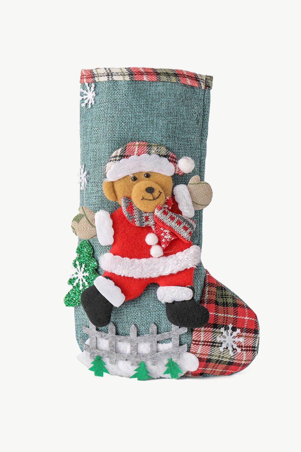 4 - Pack Plaid Christmas Stockings - Runway Regalia