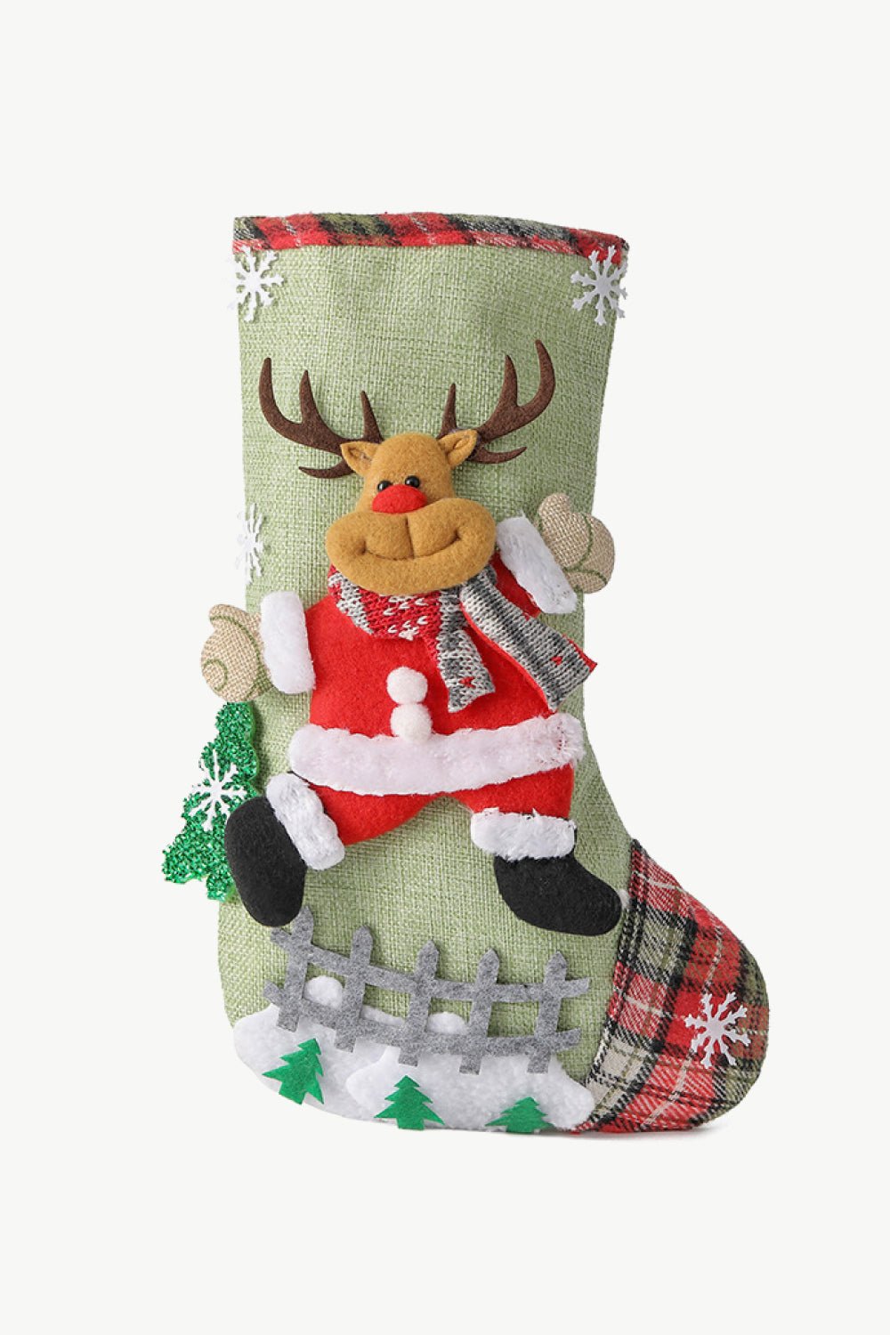 4 - Pack Plaid Christmas Stockings - Runway Regalia