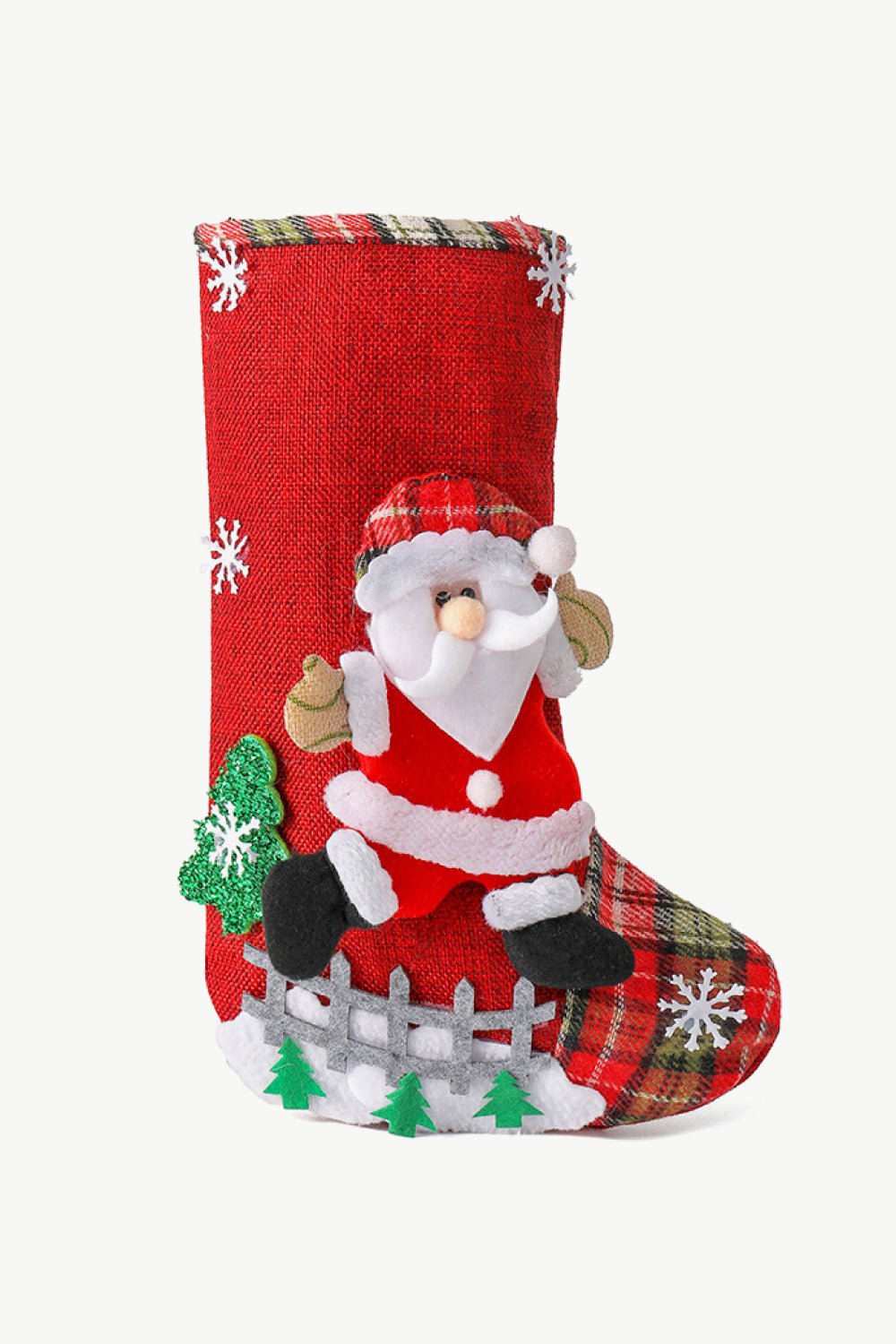 4 - Pack Plaid Christmas Stockings - Runway Regalia