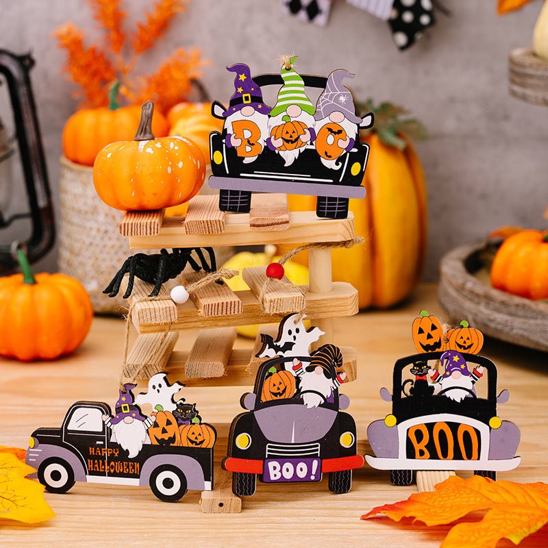 4 - Piece Halloween Element Car - Shape Hanging Widgets - Runway Regalia