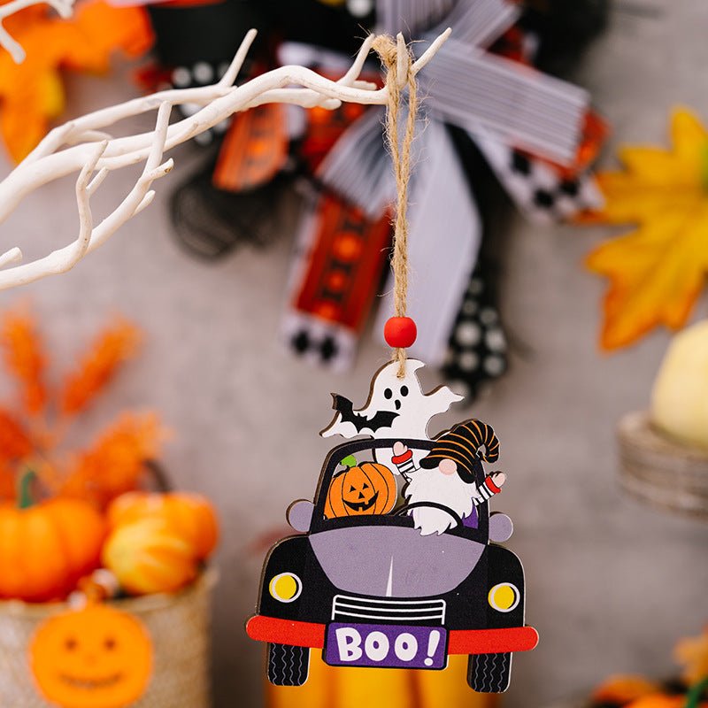 4 - Piece Halloween Element Car - Shape Hanging Widgets - Runway Regalia