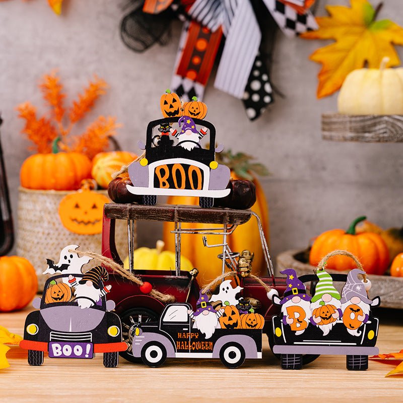 4 - Piece Halloween Element Car - Shape Hanging Widgets - Runway Regalia