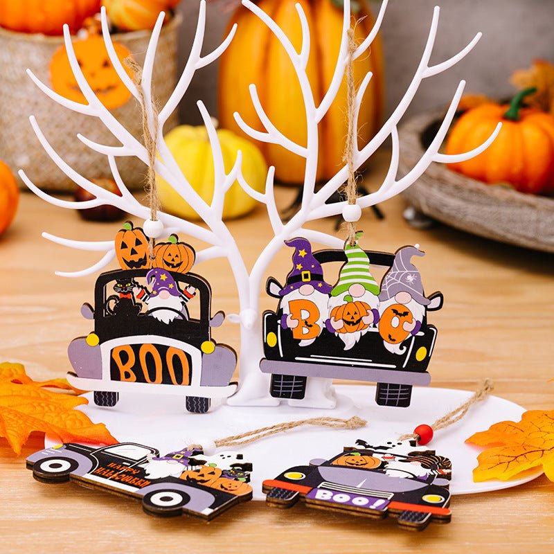 4 - Piece Halloween Element Car - Shape Hanging Widgets - Runway Regalia