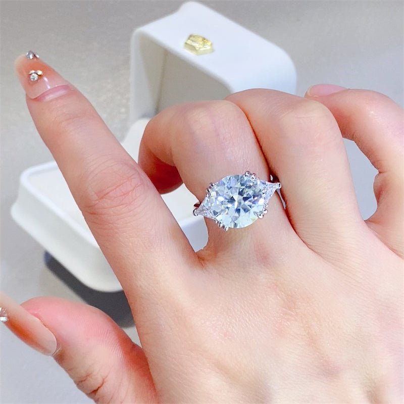 5 Carat Moissanite 925 Sterling Silver Ring - Runway Regalia