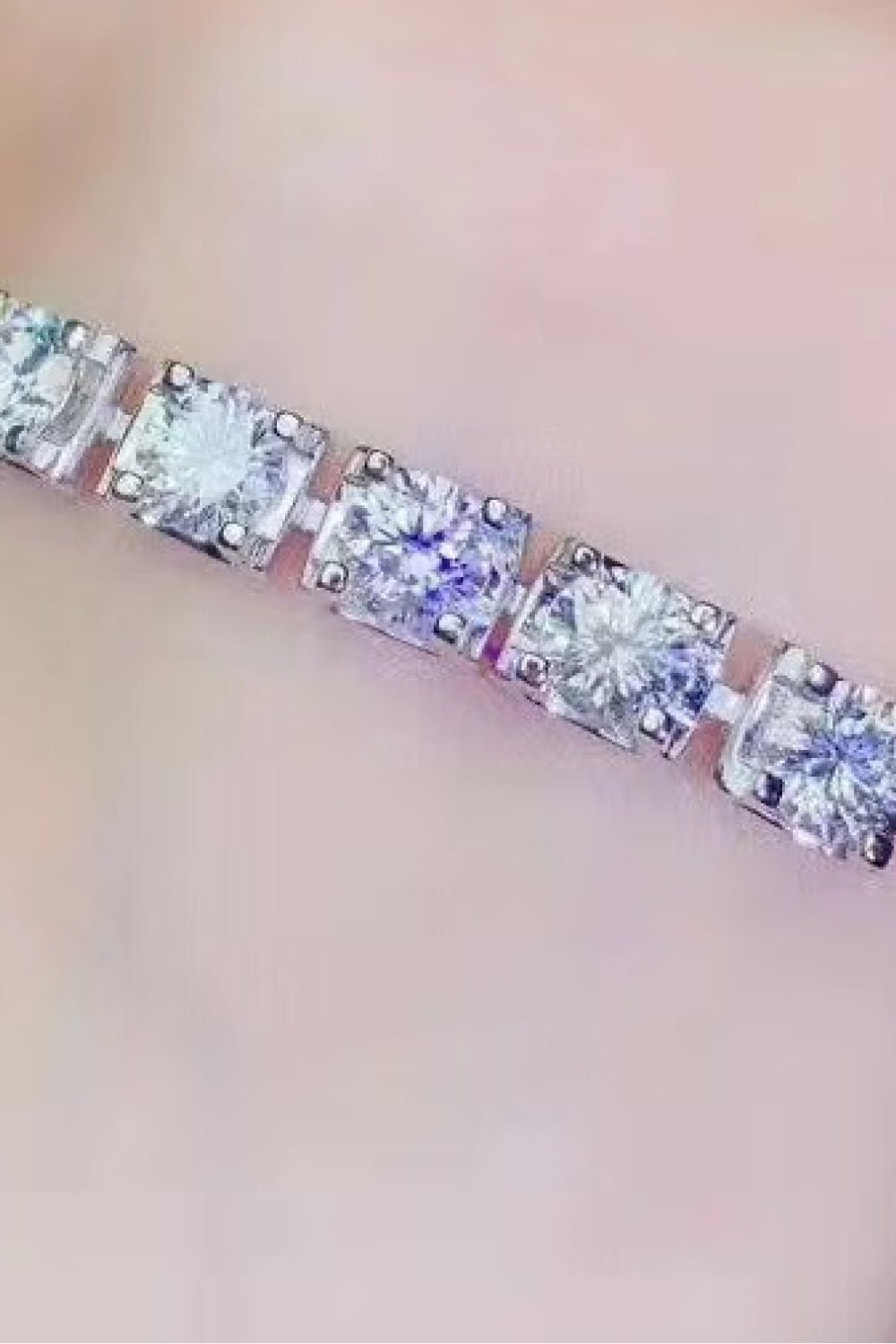 5 Carat Moissanite Lobster Clasp Bracelet - Runway Regalia