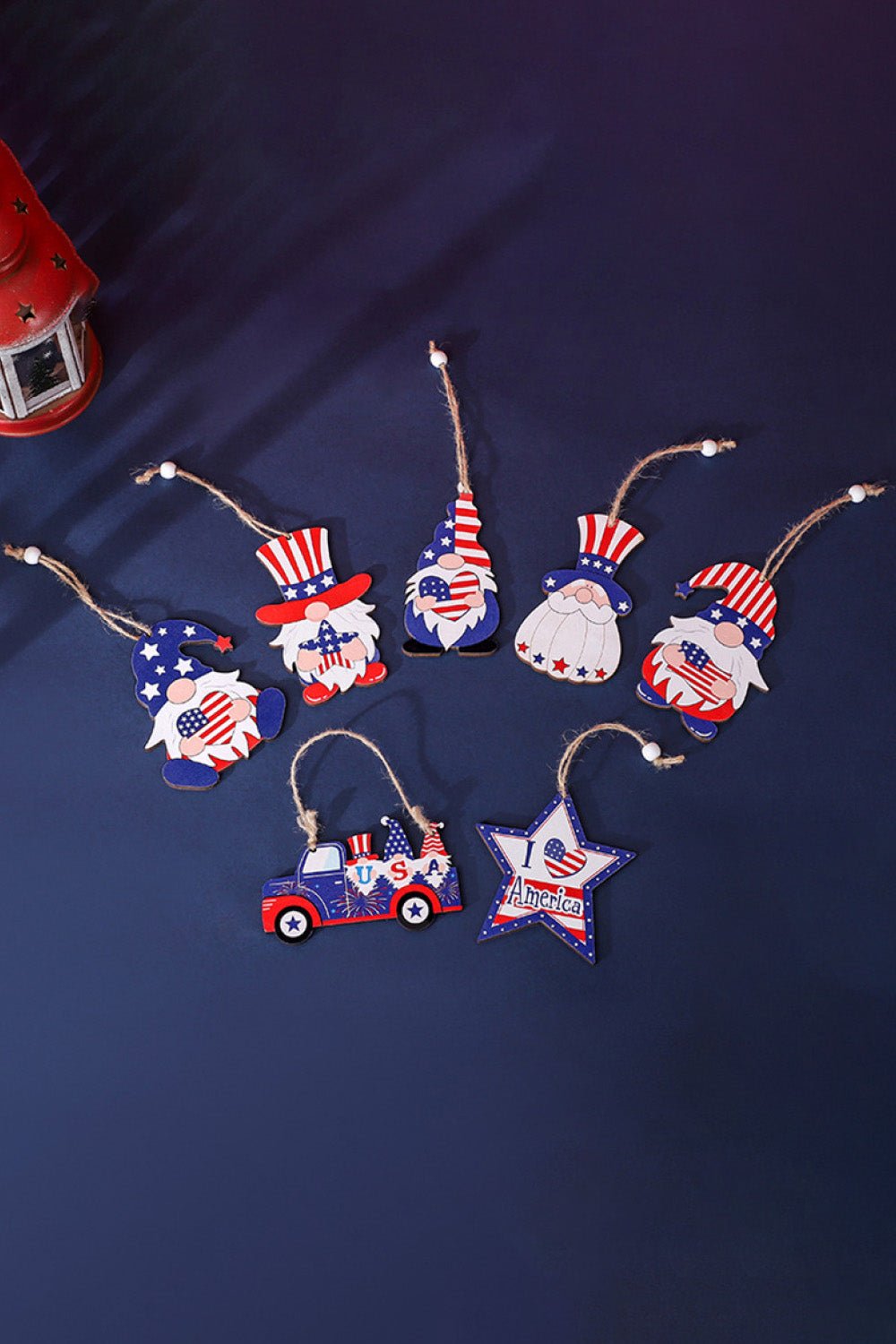 7 - Piece Independence Day Hanging Ornaments - Runway Regalia