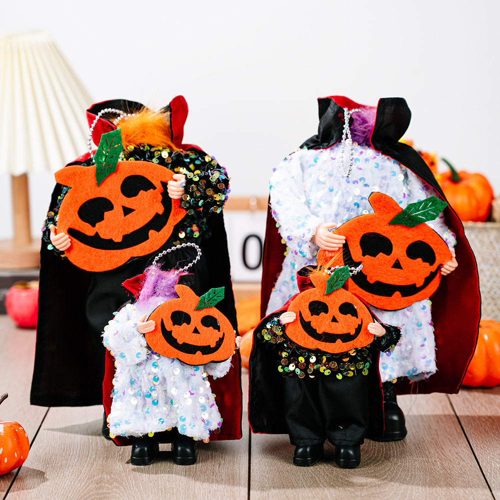 Two-Piece Sequin Halloween Hanging Widgets