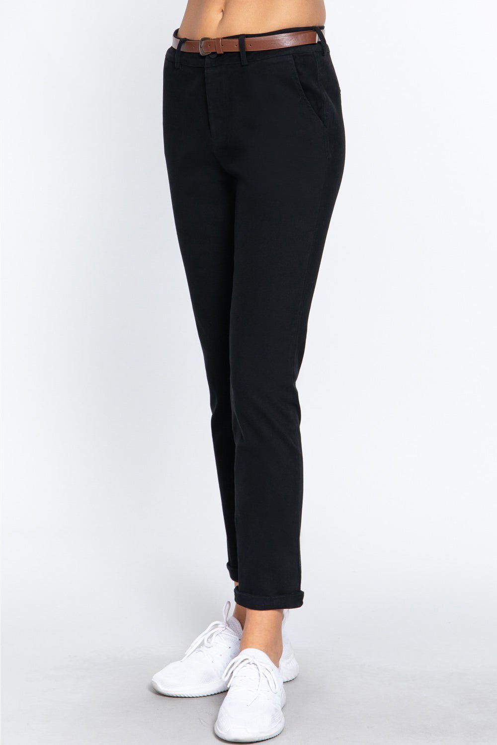 ACTIVE BASIC Cotton - Span Twill Straight Pants - Runway Regalia